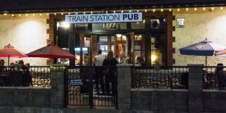 train-station-pub-exterior-night