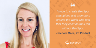 image of BevSpot VP of Product Nichole Mace and a quote from her